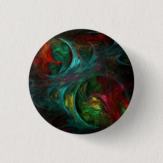 Badge Rond 2,50 Cm Bouton d'art Abstrait Genesis Nova (rond) (Devant)