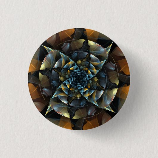 Badge Rond 2,50 Cm Bouton d'art Abstrait Pinwheel (rond) (Devant)