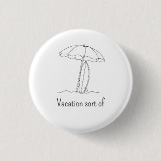Badge Rond 2,50 Cm Bouton d'art en ligne de plage personnalisé | Vaca