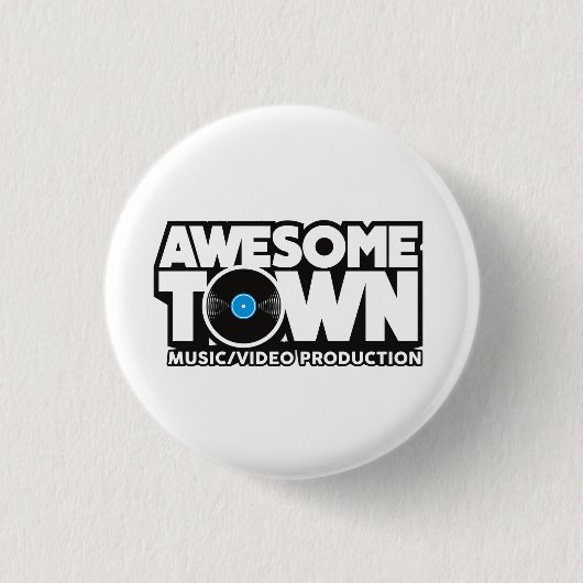 Badge Rond 2,50 Cm Bouton d'Awesometown (Devant)