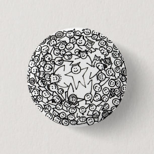 Badge Rond 2,50 Cm Bouton de 101 amis