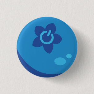 Badge Rond 2,50 Cm Bouton de baie de médias