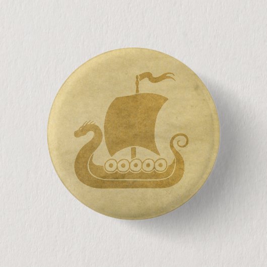 Badge Rond 2,50 Cm Bouton de bateau de dragon (Devant)