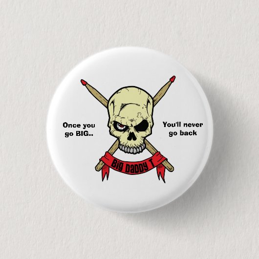 Badge Rond 2,50 Cm Bouton de BDT (Devant)