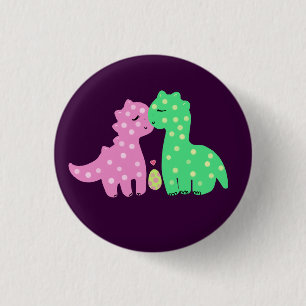 Badge Rond 2,50 Cm Bouton de "beau Dinos"