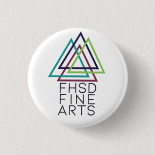 Badge Rond 2,50 Cm Bouton de beaux-arts de FHSD