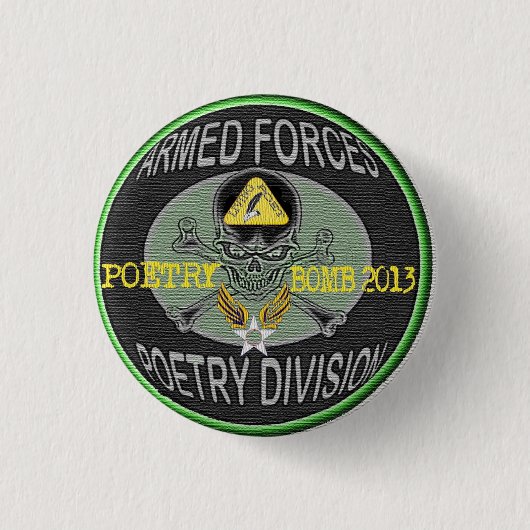 Badge Rond 2,50 Cm bouton de bombe de poésie (Devant)