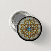 Badge Rond 2,50 Cm Bouton de bouclier de Viking - broche (Devant & derrière)