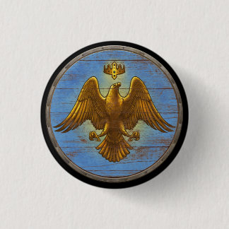 Badge Rond 2,50 Cm Bouton de bouclier de Viking - Eagle