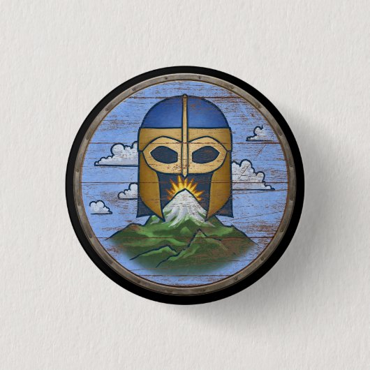 Badge Rond 2,50 Cm Bouton de bouclier de Viking - le Valhöll (Devant)