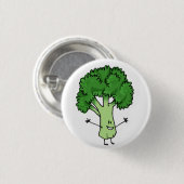 Badge Rond 2,50 Cm Bouton de brocoli (Devant & derrière)