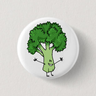 Badge Rond 2,50 Cm Bouton de brocoli