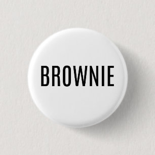 Badge Rond 2,50 Cm Bouton de "brownie"