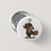 Badge Rond 2,50 Cm Bouton de brute de Gnoll (Devant & derrière)