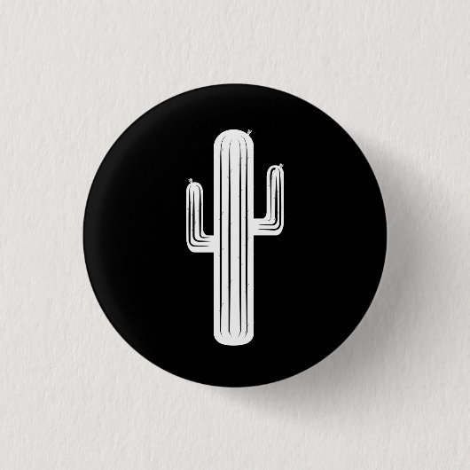 Badge Rond 2,50 Cm Bouton de cactus (Devant)