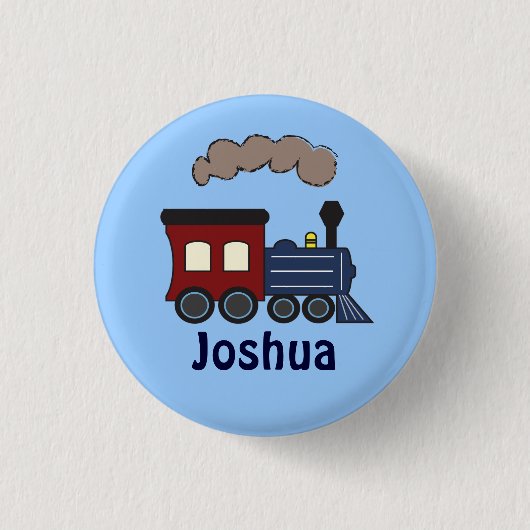 Badge Rond 2,50 Cm Bouton de cadeau d'anniversaire de train d'enfants (Devant)