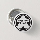 Badge Rond 2,50 Cm Bouton de cadre noir Game Gal (Devant & derrière)