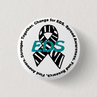 Bouton de cause de #ChangeForEDS de syndrome