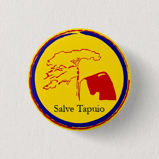 Badge Rond 2,50 Cm Bouton de cercle de Tapuio (Devant)