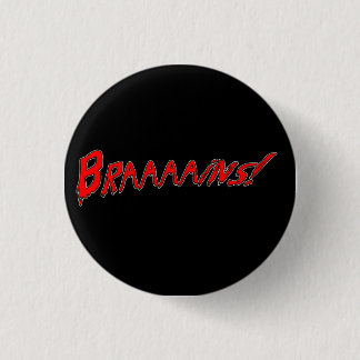 Badge Rond 2,50 Cm Bouton de cerveaux