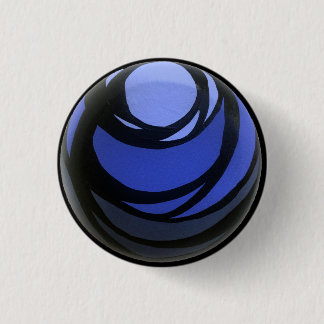 Badge Rond 2,50 Cm Bouton de Chakra d'indigo