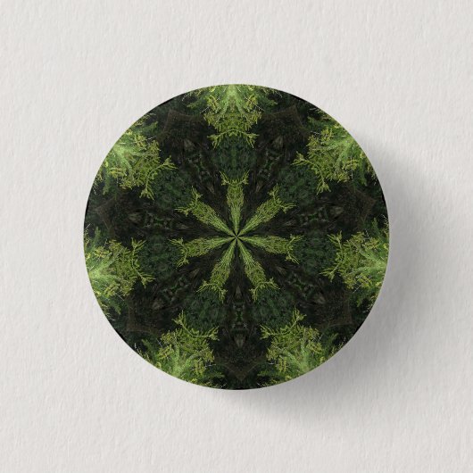 Badge Rond 2,50 Cm Bouton de chaos de jungle (Devant)