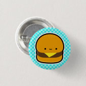 Badge Rond 2,50 Cm Bouton de cheeseburger (Devant & derrière)