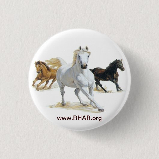Badge Rond 2,50 Cm Bouton de cheval (Devant)