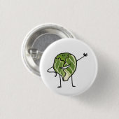 Badge Rond 2,50 Cm Bouton de choux de bruxelles (Devant & derrière)