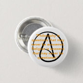 Badge Rond 2,50 Cm Bouton de citation d'athéisme (Devant & derrière)