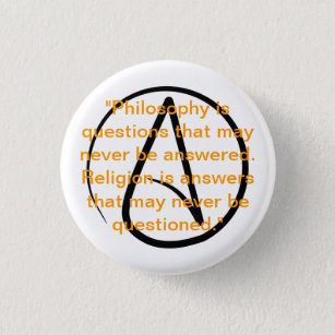 Badge Rond 2,50 Cm Bouton de citation d'athéisme