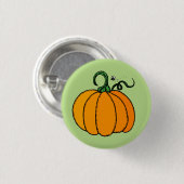 Badge Rond 2,50 Cm Bouton de citrouille (Devant & derrière)