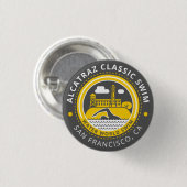 Badge Rond 2,50 Cm Bouton de classique d'Alcatraz (Devant & derrière)