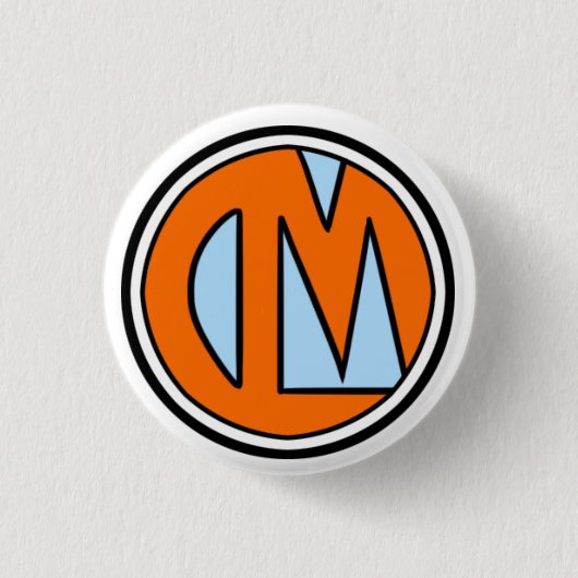 Badge Rond 2,50 Cm Bouton de CLM (Devant)