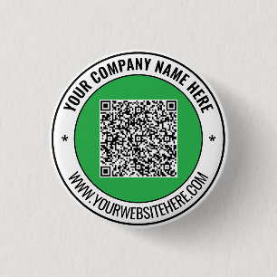 Badge Rond 2,50 Cm Bouton de code QR de votre entreprise promotionnel