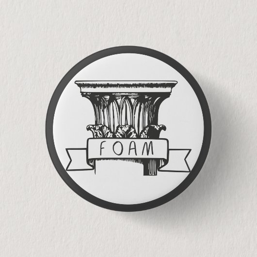 Badge Rond 2,50 Cm Bouton de colonne de mousse (Devant)