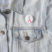 Badge Rond 2,50 Cm Bouton de combattant de conscience de cancer du (En situation)