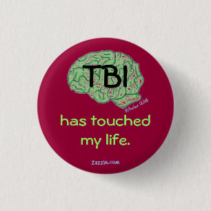 Badge Rond 2,50 Cm Bouton de conscience de TBI