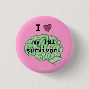 Badge Rond 2,50 Cm Bouton de conscience de TBI