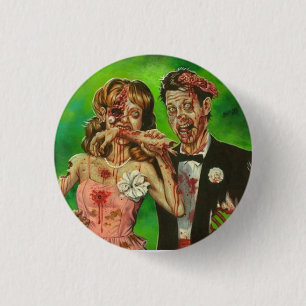 Badge Rond 2,50 Cm Bouton de couples de zombi