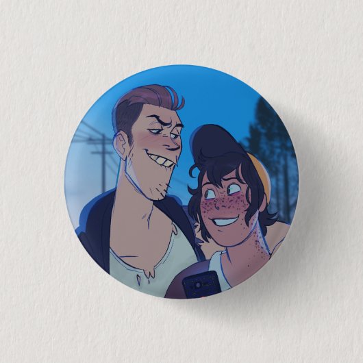 Badge Rond 2,50 Cm bouton de crépuscule de mitjo (Devant)