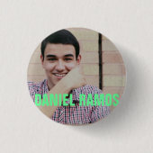 Badge Rond 2,50 Cm Bouton de Daniel (Devant)