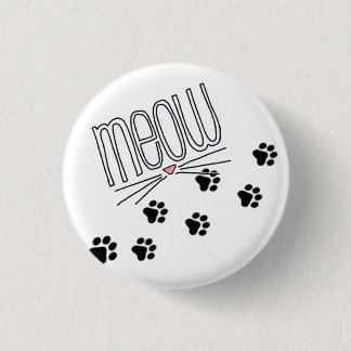 Badge Rond 2,50 Cm bouton de ~ de meow