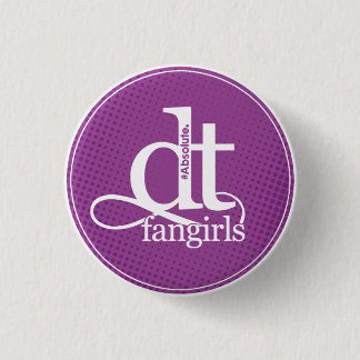 Badge Rond 2,50 Cm Bouton de décollement Fangirl (points pourpres)