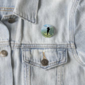Badge Rond 2,50 Cm Bouton de design d'aventure Zipline (En situation)