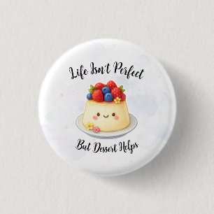 Badge Rond 2,50 Cm Bouton de dessert simple