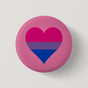 Badge Rond 2,50 Cm Bouton de drapeau de bisexualité