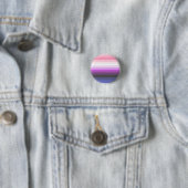 Badge Rond 2,50 Cm Bouton de drapeau de fierté de Genderfluid de (En situation)