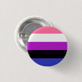 Badge Rond 2,50 Cm Bouton de drapeau de Genderfluid (Devant & derrière)