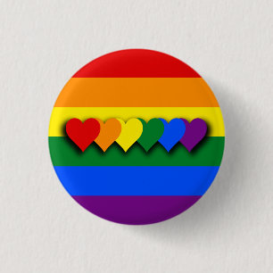 Badge Rond 2,50 Cm Bouton de drapeau de LGBT